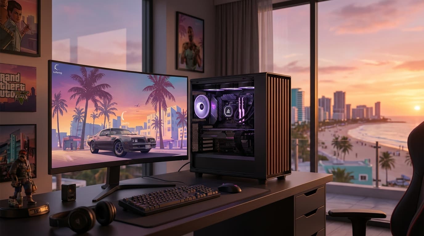 Illustration de l'article : GTA VI sur PC : ce que la sortie console impose aux joueurs