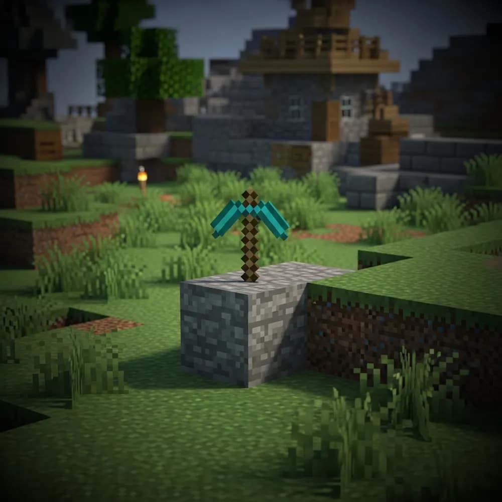 Immersive Illustration zum Thema: Minecraft Dedicated Shared Server