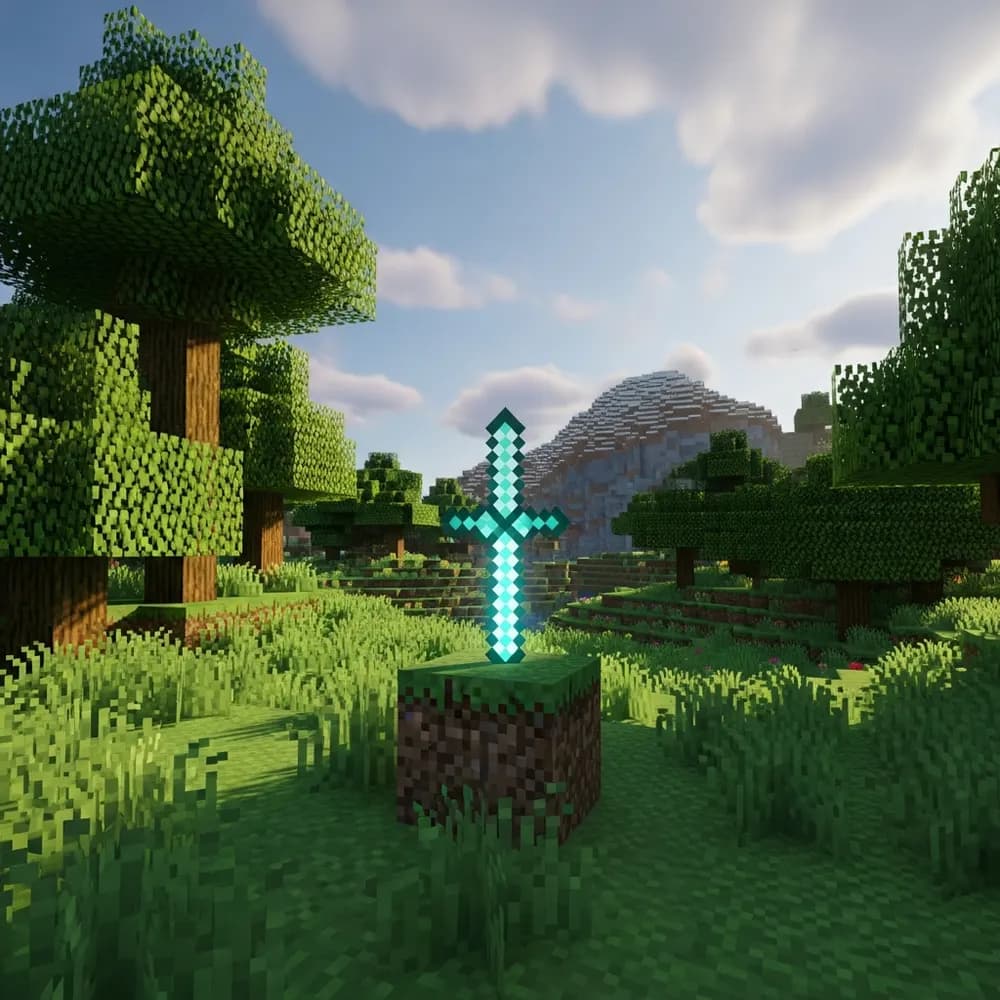 Illustration immersive du sujet : Minecraft-Hoster