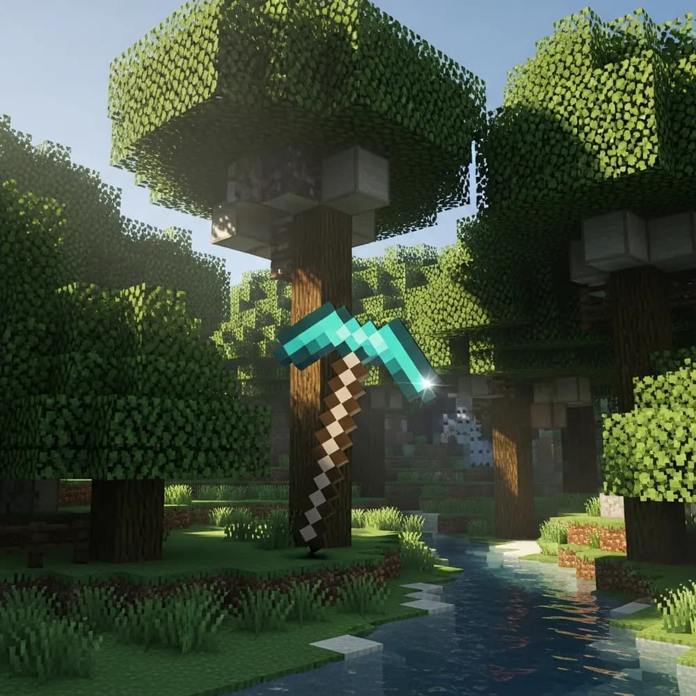 Immersive Illustration zum Thema: gemoddeter Minecraft Server