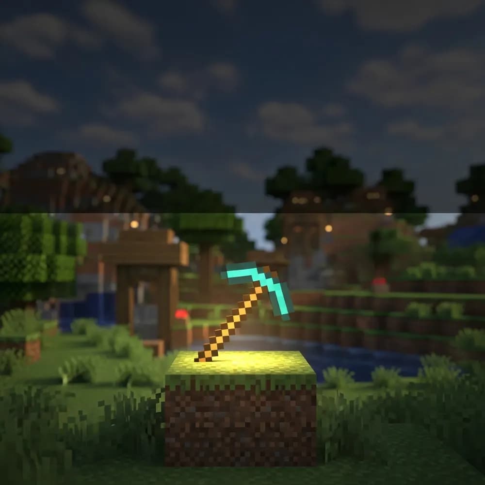 Illustration immersive du sujet : Minecraft server hosting