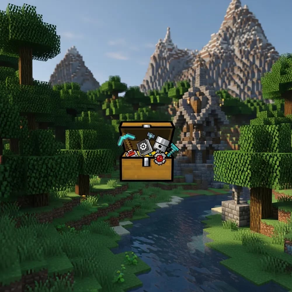 Immersive illustration of: create Minecraft server with plugins