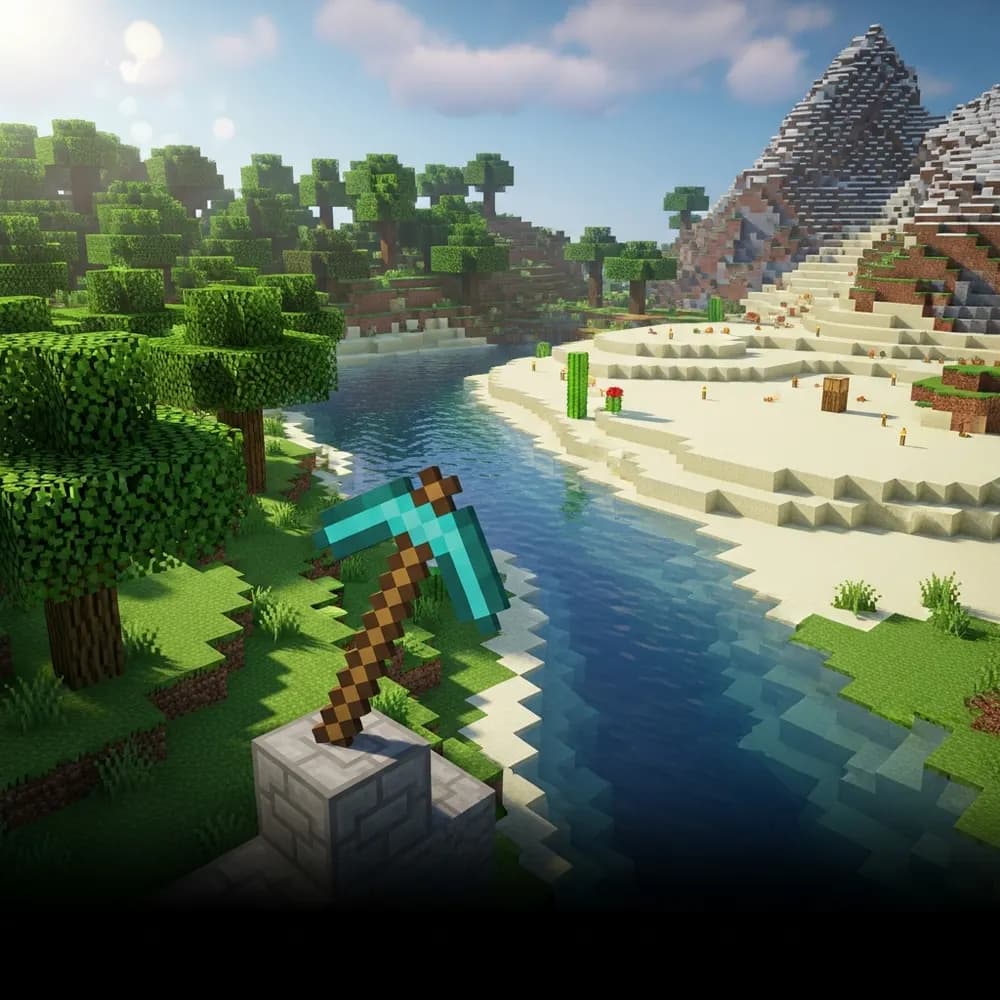 Illustration immersive du sujet : Minecraft host