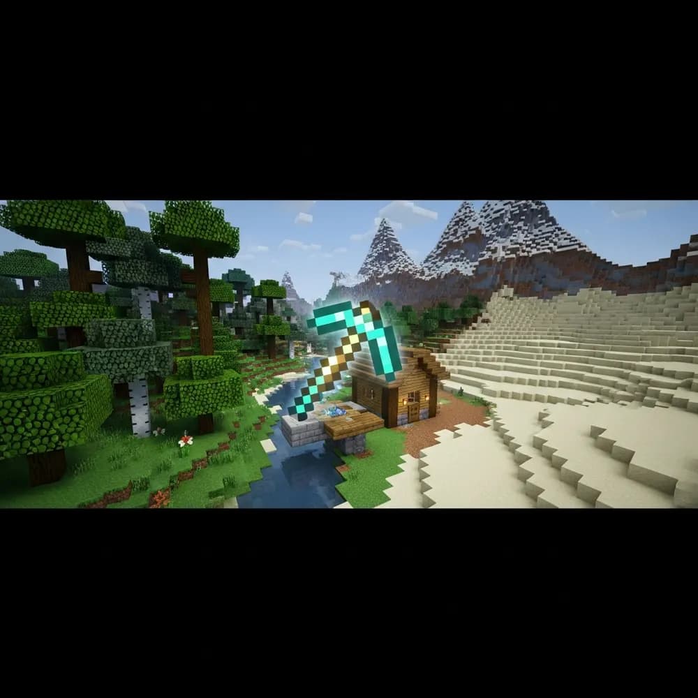 Illustration immersive du sujet : louer serveur Minecraft