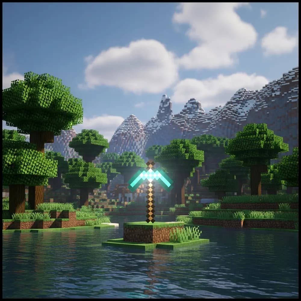 Immersive Illustration zum Thema: Minecraft Dedicated Server