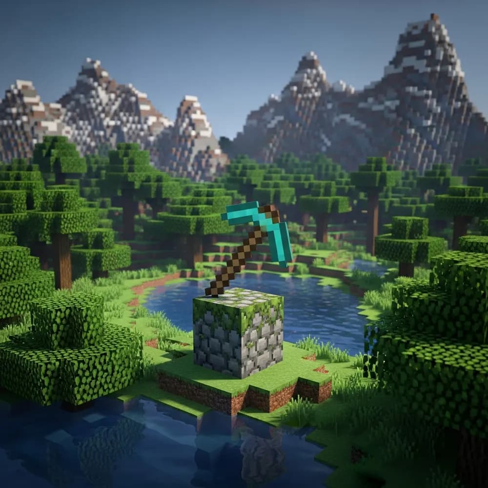 Immersive Illustration zum Thema: Minecraft Multiplayer Server erstellen