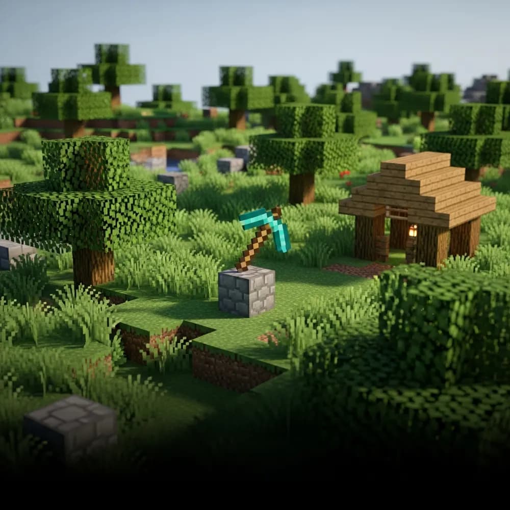 Immersive Illustration zum Thema: Minecraft Server Plugins