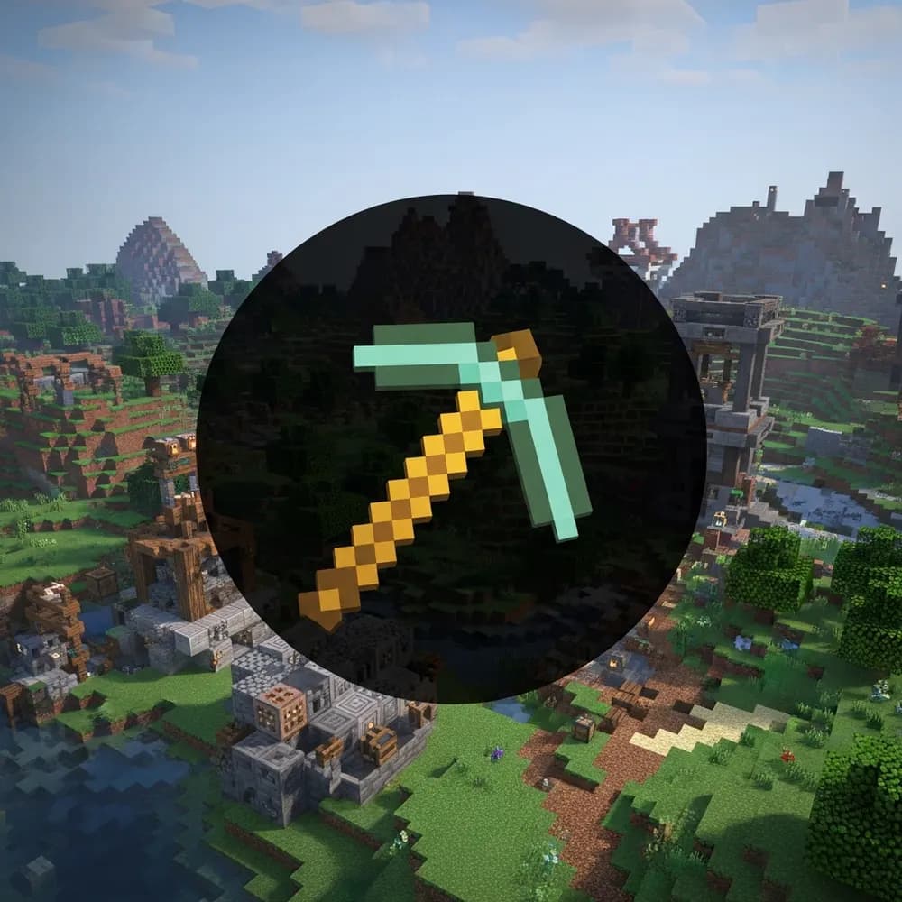 Immersive Illustration zum Thema: bezahltes Minecraft Hosting