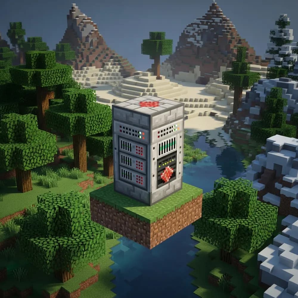 Immersive illustration of: Minecraft server rental