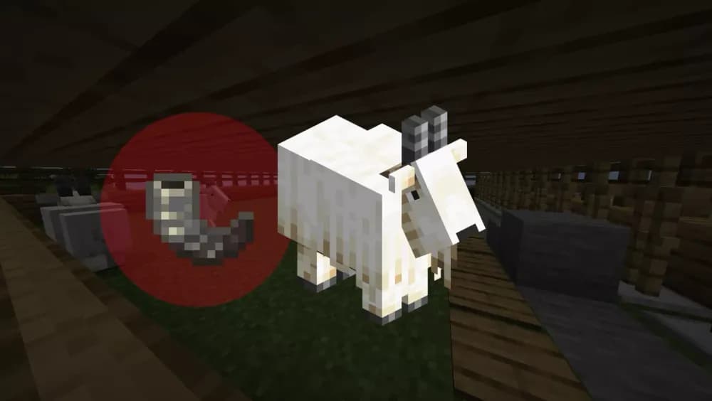 Goat horns in Minecraft