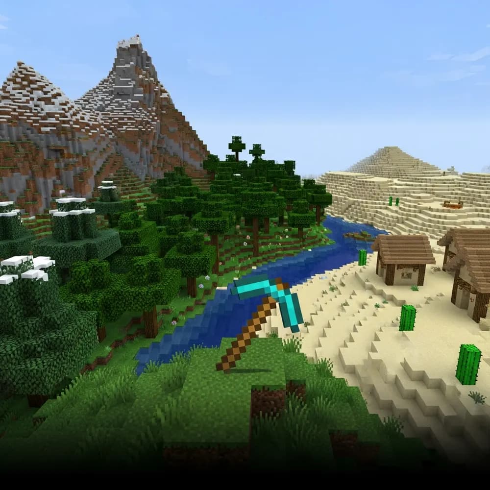 Immersive illustration of: dedicated Minecraft server