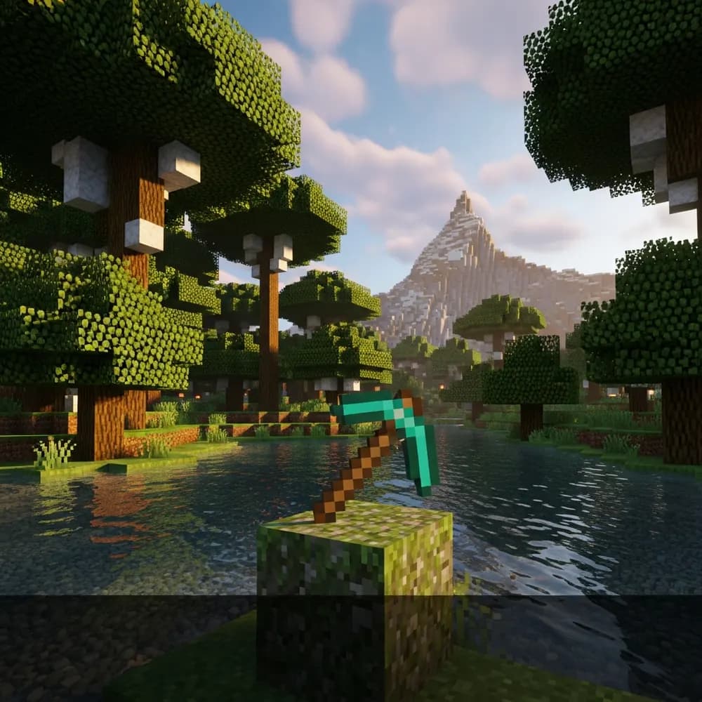 Illustration immersive du sujet : hosting Minecraft