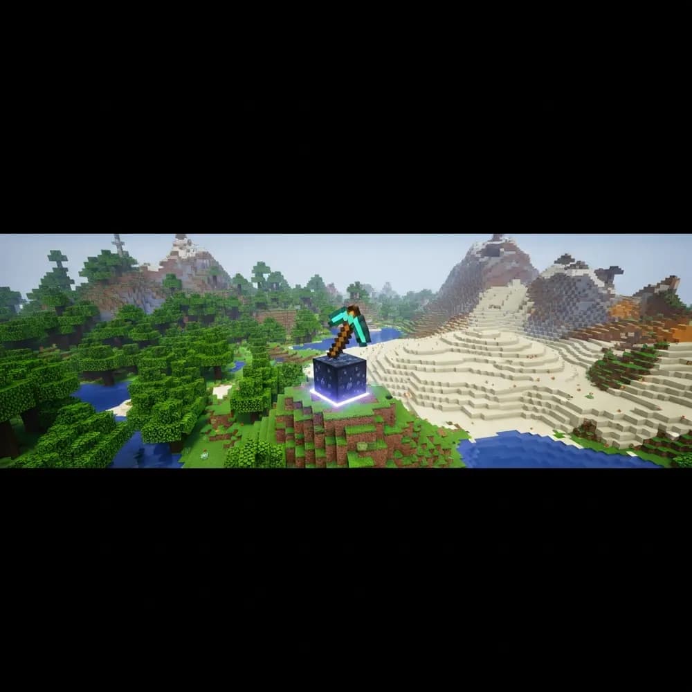 Illustration immersive du sujet : serveur Minecraft multijoueur
