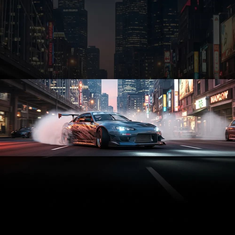 Illustration immersive du sujet : serveur FiveM drift