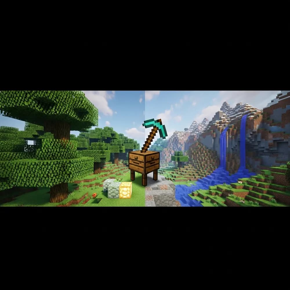Illustration immersive du sujet : créer serveur Minecraft