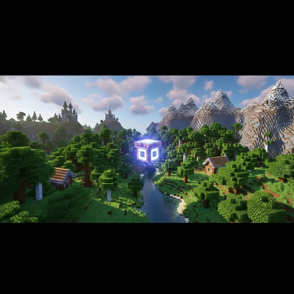 Illustration immersive du sujet : créer serveur Minecraft multijoueur