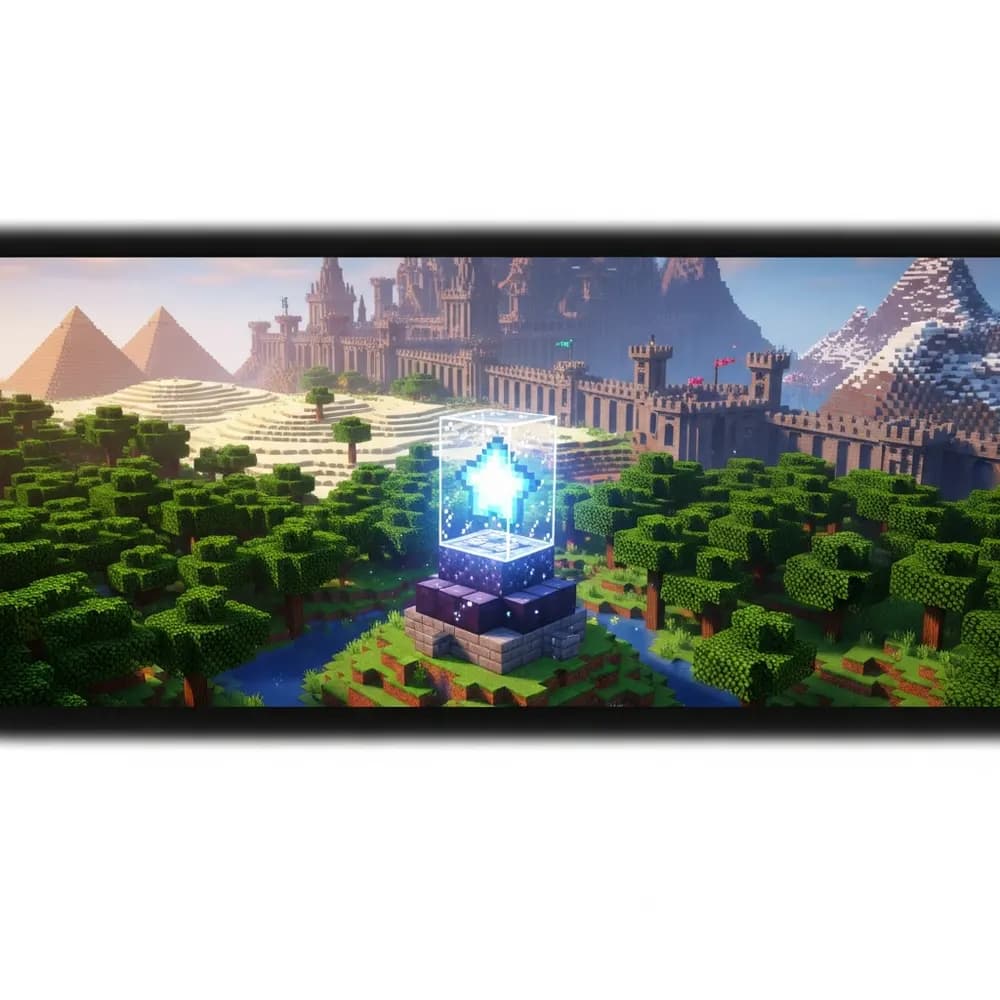 Illustration immersive du sujet : sécuriser serveur Minecraft