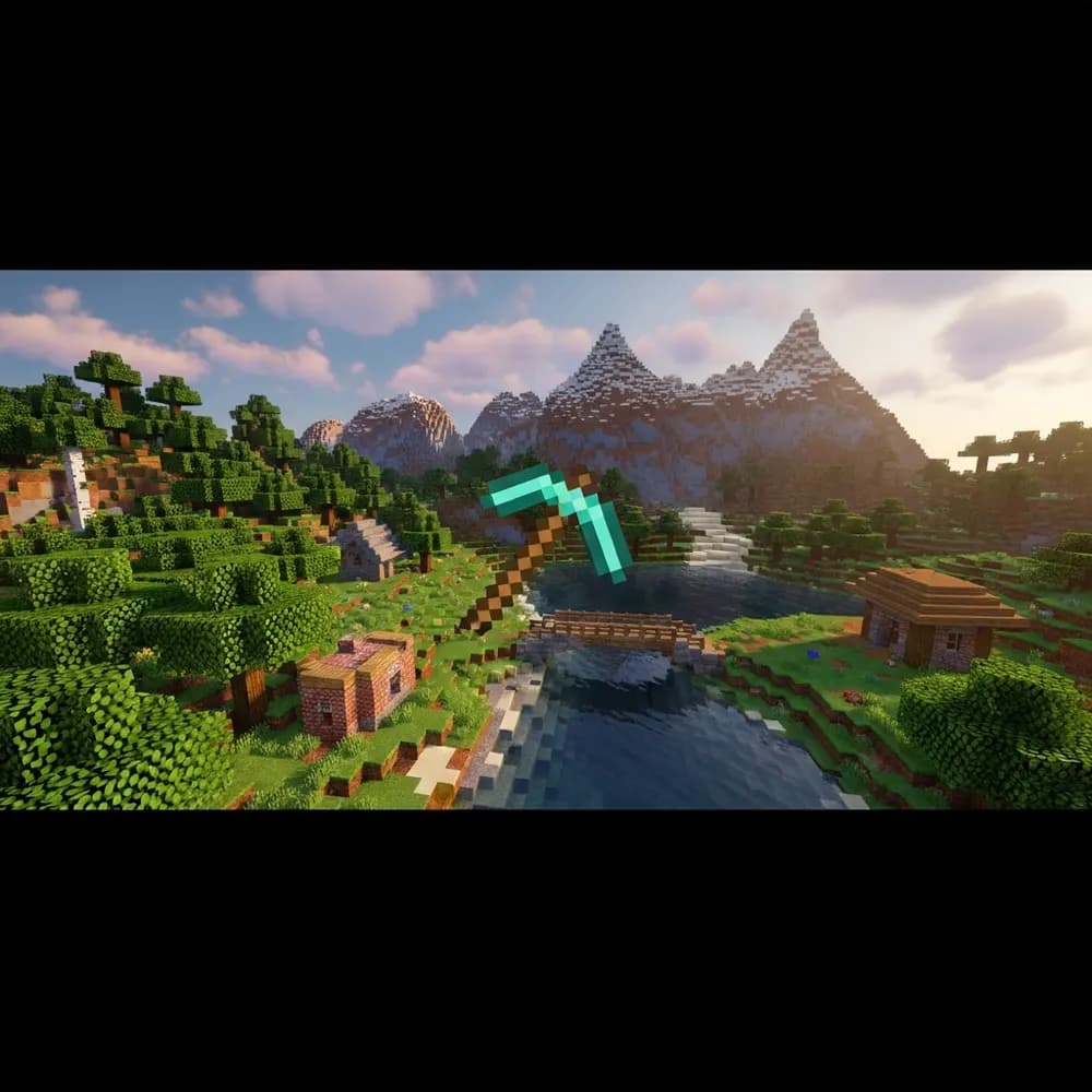 Illustration immersive du sujet : hébergements Minecraft gratuits