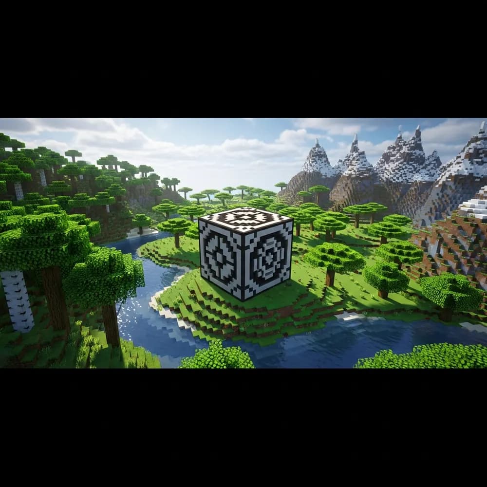 Illustration immersive du sujet : mods serveur Minecraft