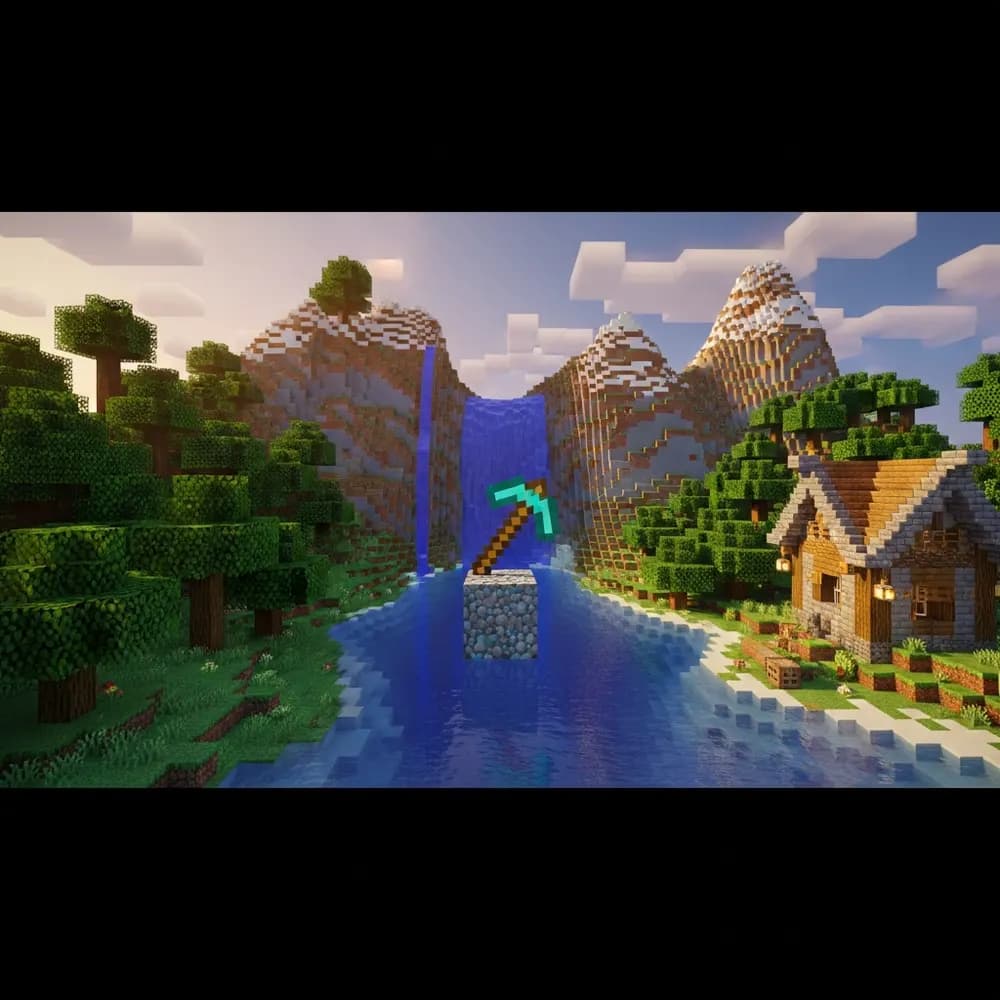 Illustration immersive du sujet : hébergement Minecraft payant