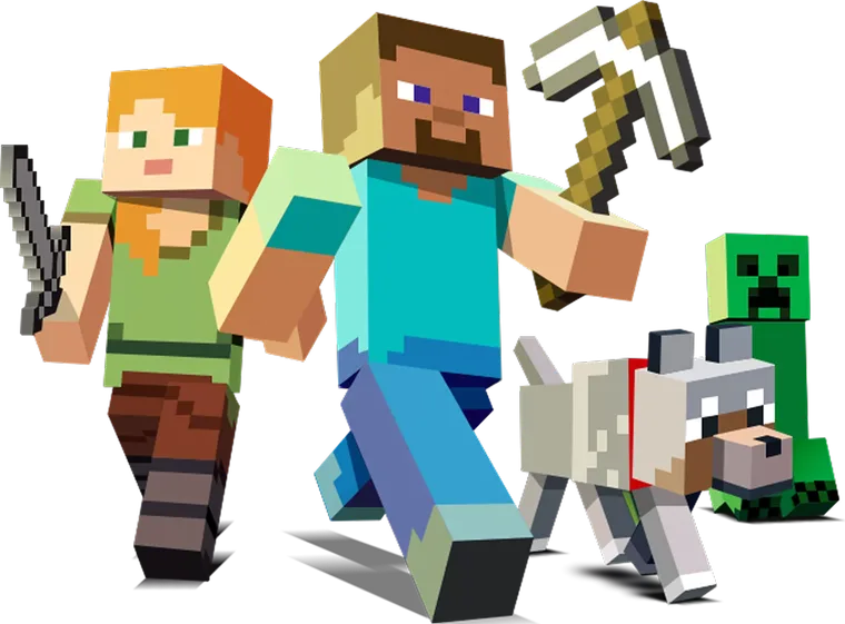 Personnage Minecraft, hébergement de serveur Minecraft chez Nexus Games