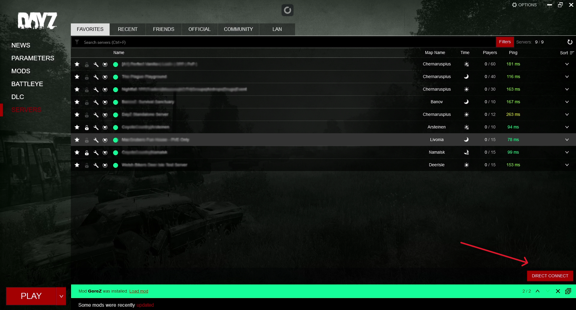 Se connecter dayz