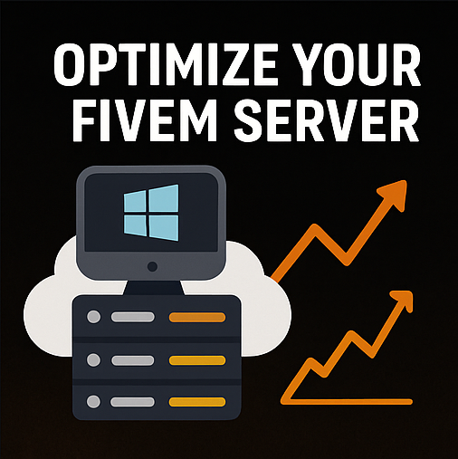 Optimized FiveM server illustration with Ryzen and DDR5