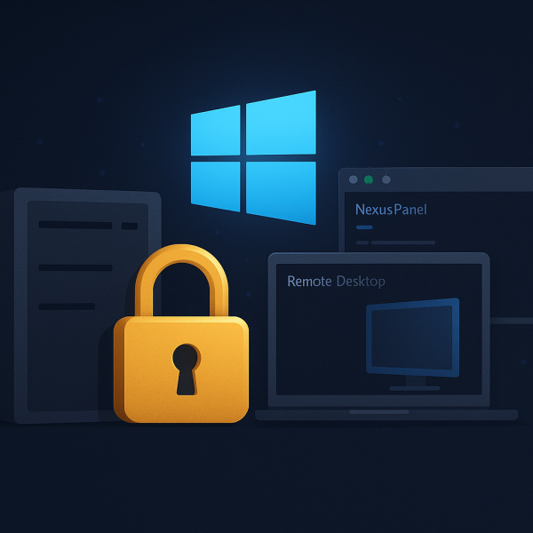 vps windows avec nexuspanel et bureau à distance