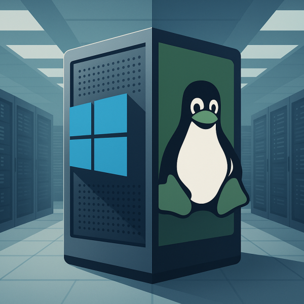 Comparaison Windows VPS et Linux VPS dans un datacenter moderne