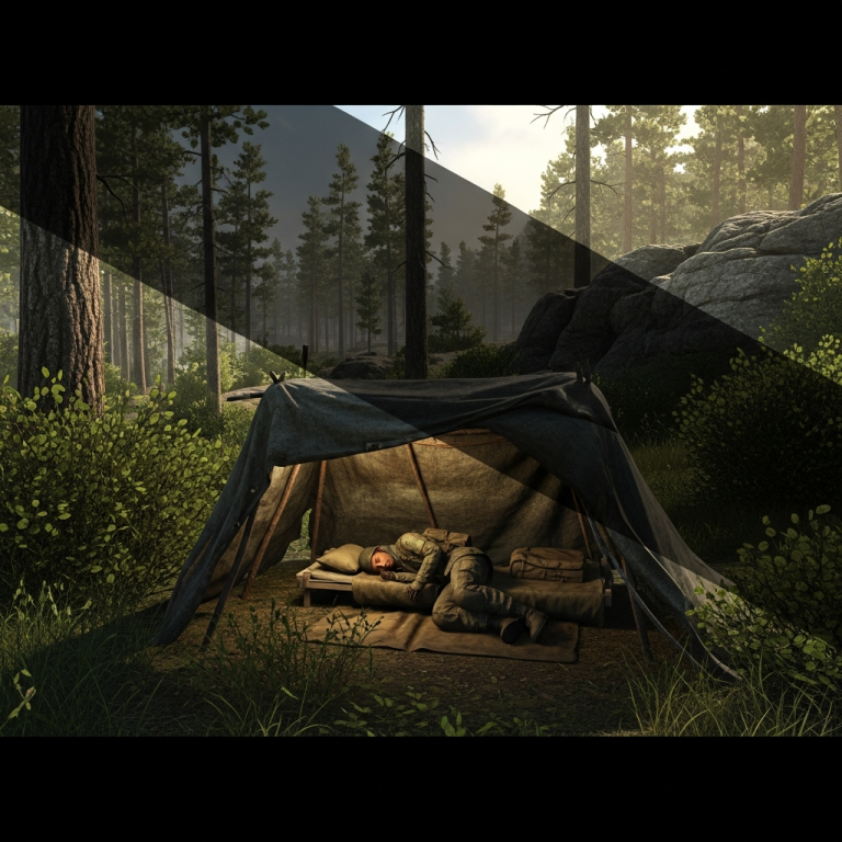 Illustration immersive du sujet : sleep in DayZ