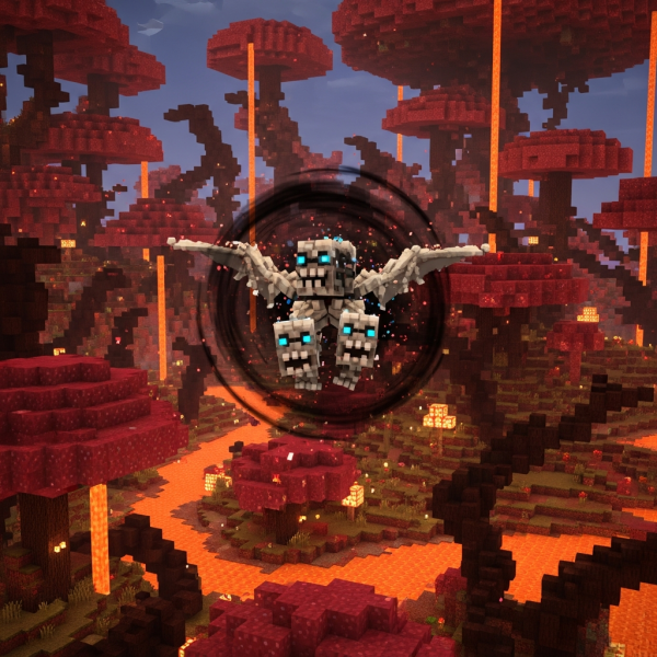 Illustration immersive du sujet : mode difficile Minecraft