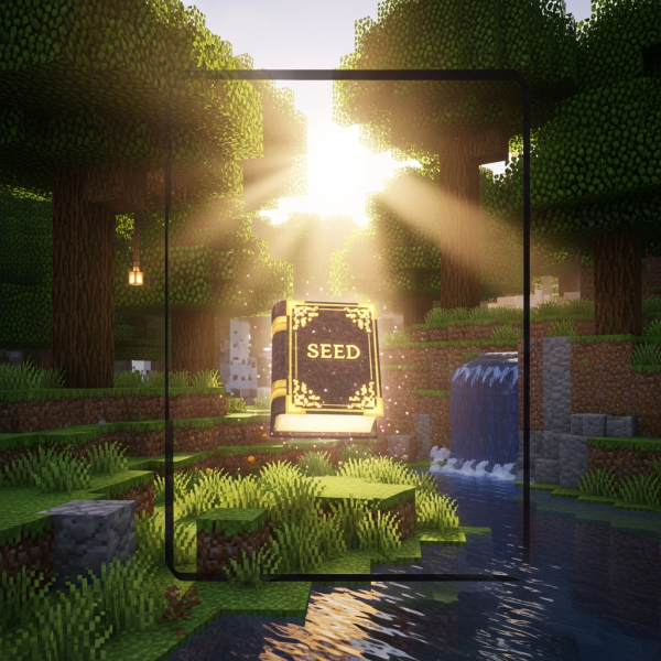 Illustration immersive du sujet : trouver seed serveur minecraft