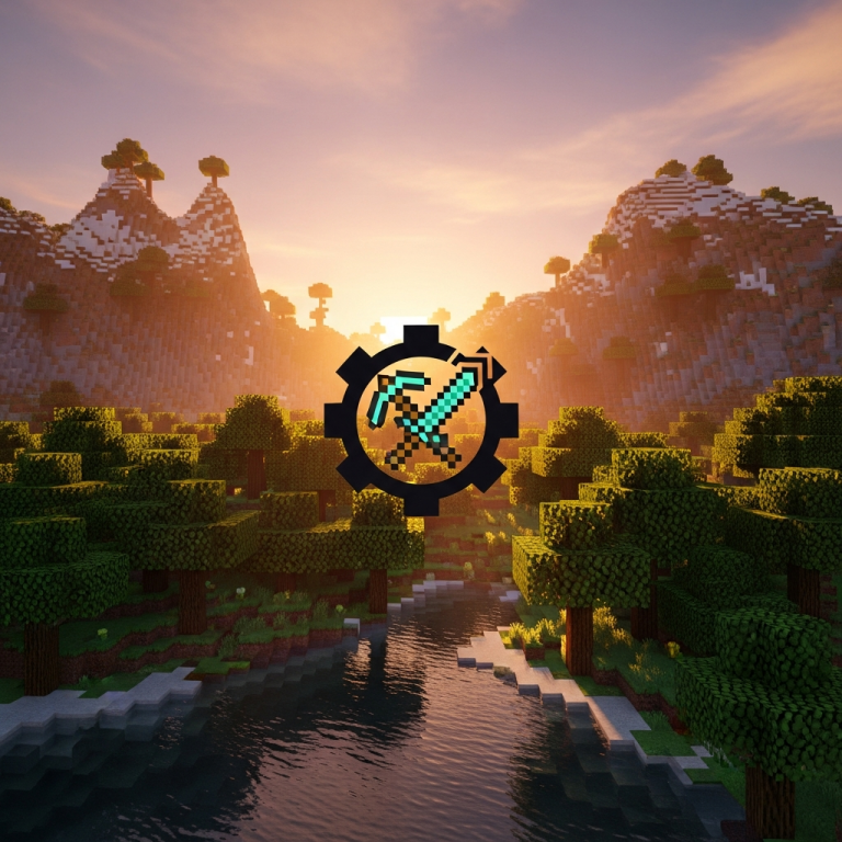 Illustration immersive du sujet : minecraft logo