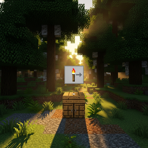 Illustration immersive du sujet : crear antorchas minecraft
