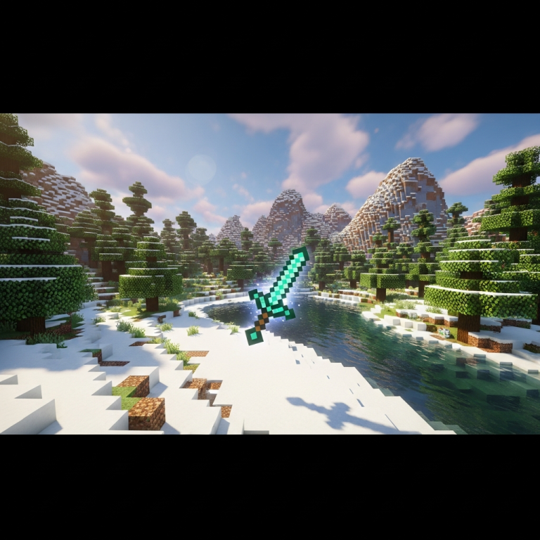 Illustration immersive du sujet : crear espada minecraft