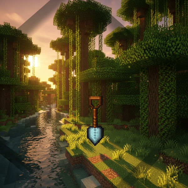 Illustration immersive du sujet : crear pala minecraft