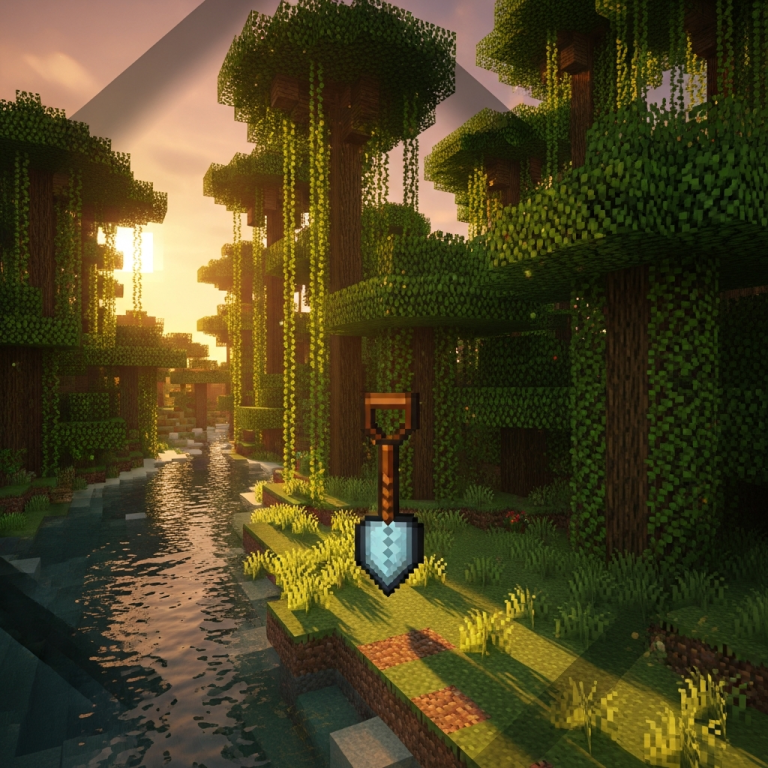 Illustration immersive du sujet : crear pala minecraft