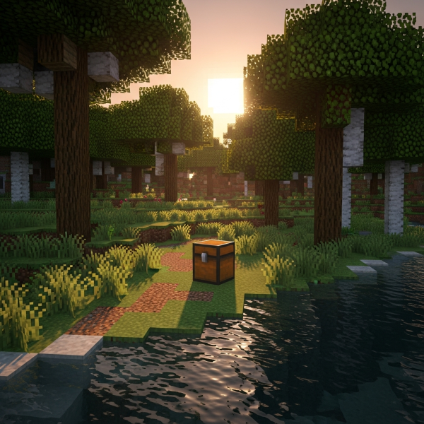 Illustration immersive du sujet : crear cofre minecraft