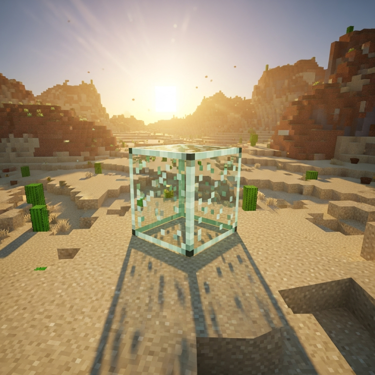 Illustration immersive du sujet : crear vidrio Minecraft