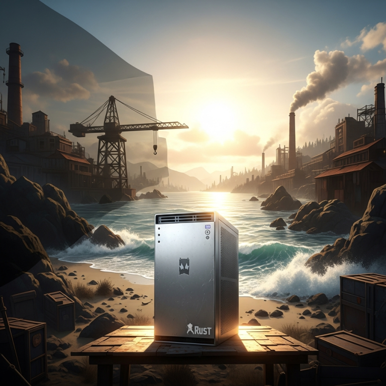 Illustration immersive du sujet : installer serveur Rust VPS