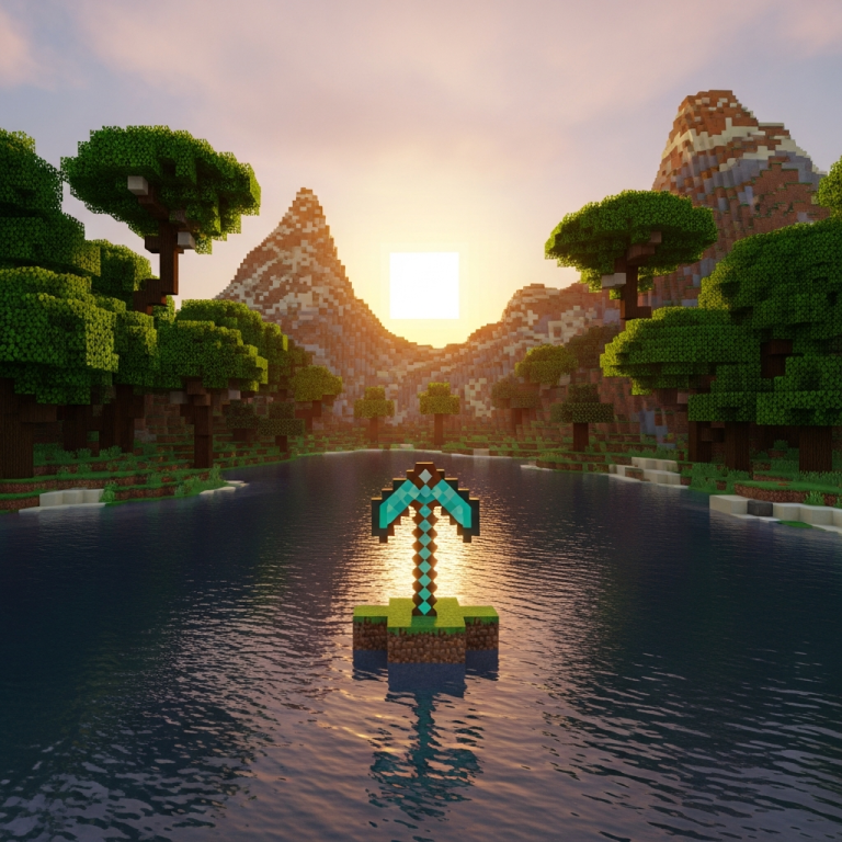 Illustration immersive du sujet : diferencia minecraft bedrock