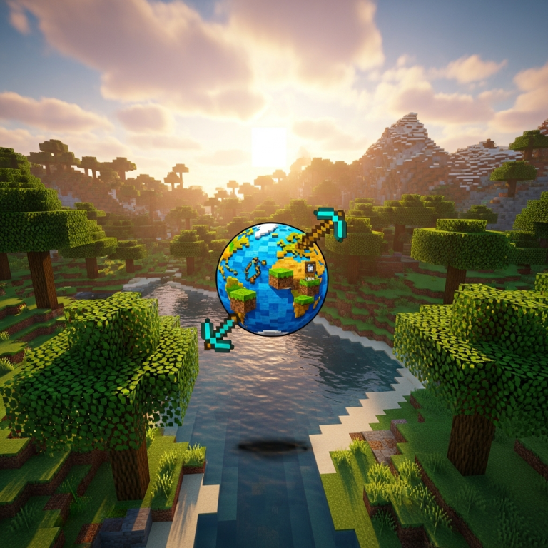 Illustration immersive du sujet : minecraft multiplataforma