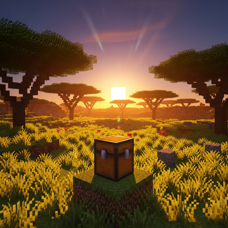 Illustration immersive du sujet : create chest minecraft