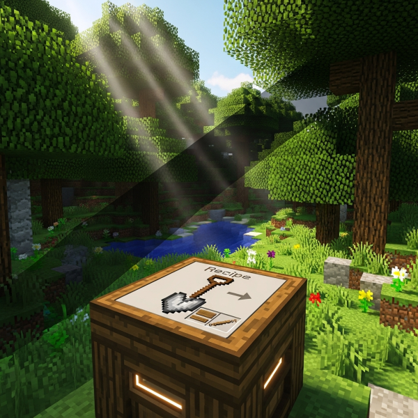 Illustration immersive du sujet : craft shovel minecraft