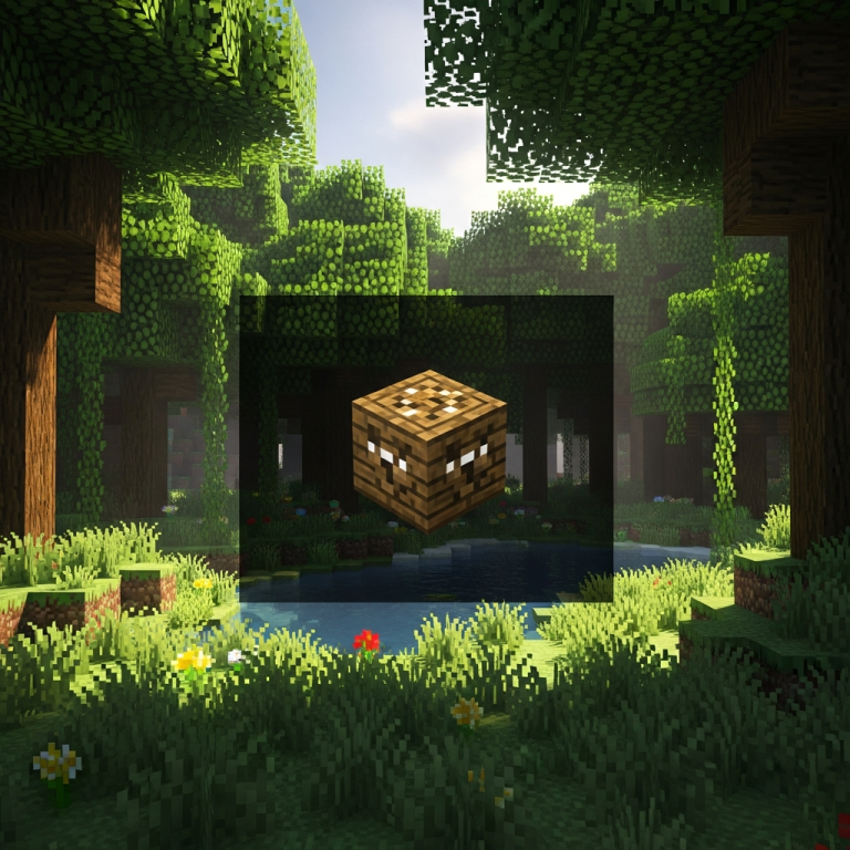 Illustration immersive du sujet : Fabric Minecraft