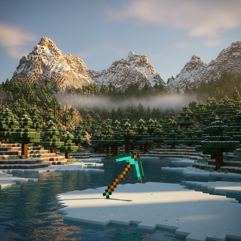 Illustration immersive du sujet : comandos Minecraft