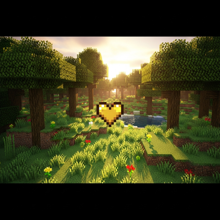 Illustration immersive du sujet : UHC mode Minecraft