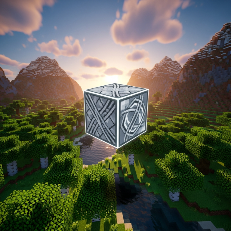 Illustration immersive du sujet : Fabric version Minecraft