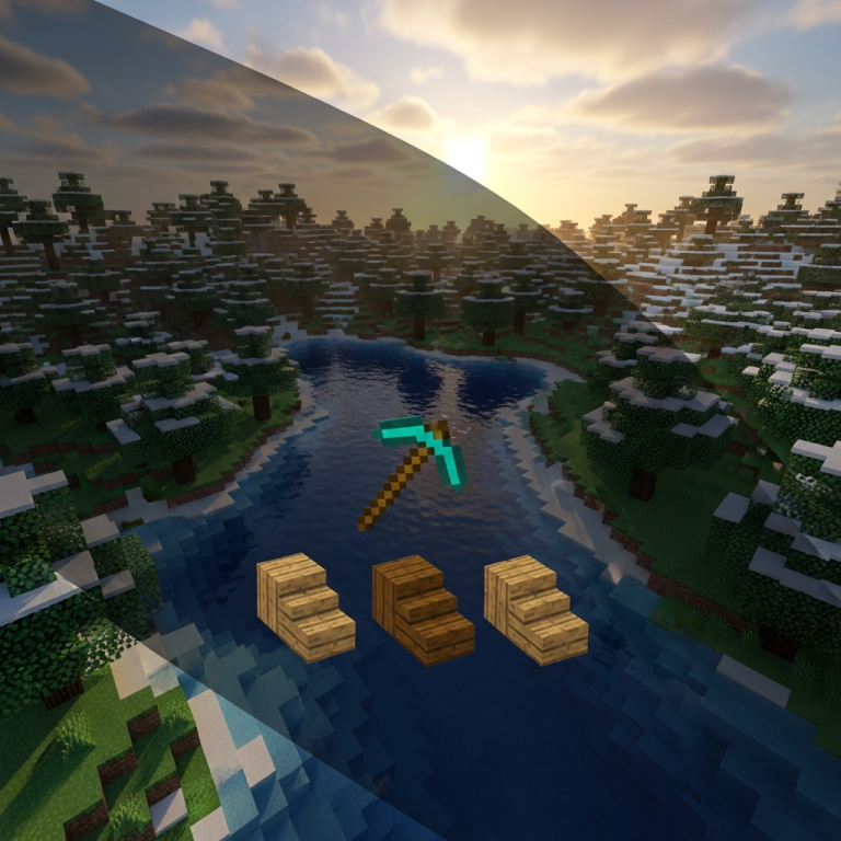 Illustration immersive du sujet : Treppen in Minecraft