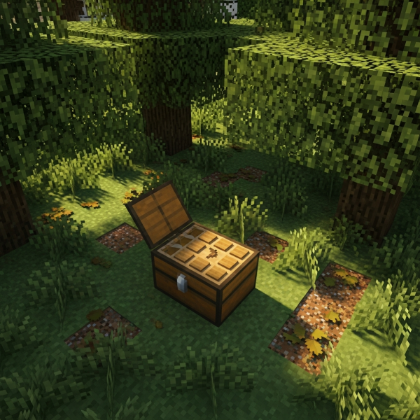 Illustration immersive du sujet : Truhe Minecraft erstellen